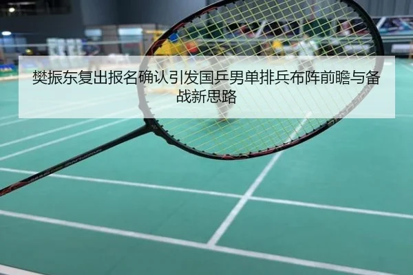 樊振东复出报名确认引发国乒男单排兵布阵前瞻与备战新思路